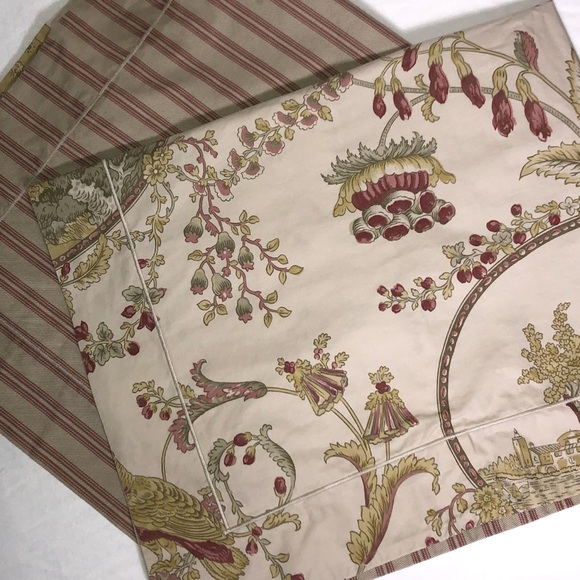 Yves DeLorme Paris Pillow Case Shams Made in France 100% Cotton Pre-owned